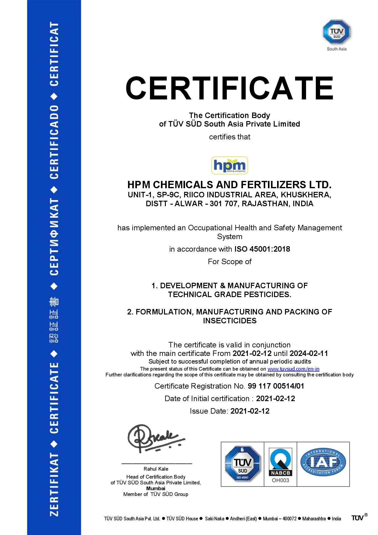 certificate